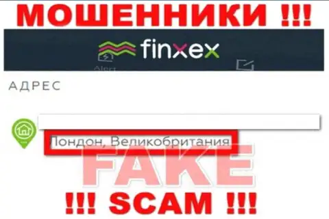 Finxex намерены не распространяться об своем настоящем адресе