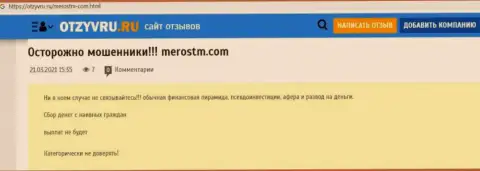 Обзор мошеннических деяний scam-проекта Meros TM - МОШЕННИКИ !!!