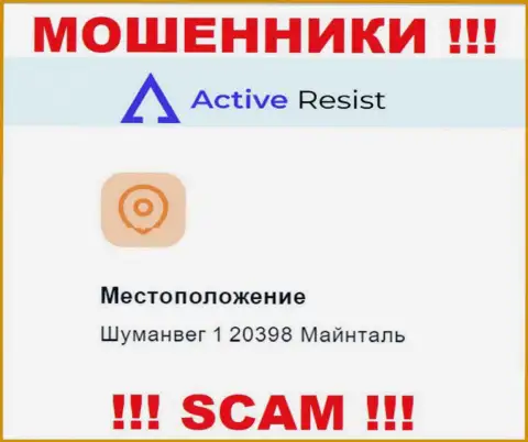 Адрес регистрации ActiveResist на официальном сайте ненастоящий !!! Будьте весьма внимательны !!!