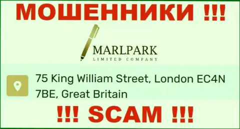 Юридический адрес MarlparkLtd, представленный у них на сайте - ложный, будьте весьма внимательны !!!