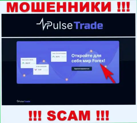 Pulse-Trade, работая в сфере - ФОРЕКС, лишают средств клиентов