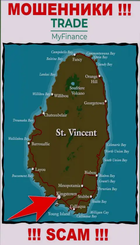 Юридическое место регистрации мошенников TradeMyFinance Com - Kingstown, Saint Vincent and the Grenadines