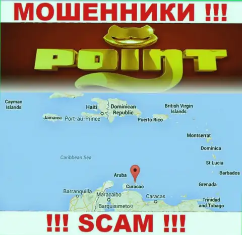 Организация Point Loto имеет регистрацию очень далеко от обманутых ими клиентов на территории Curacao