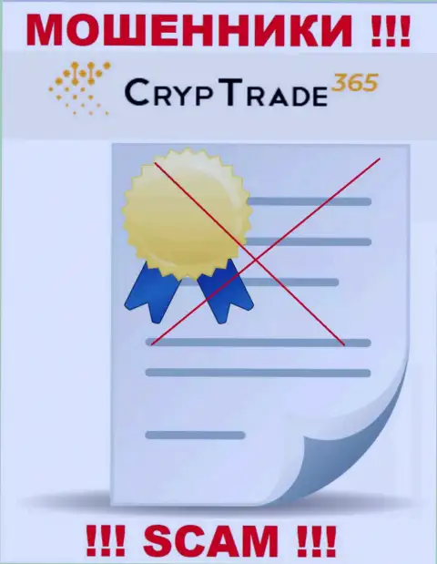 С CrypTrade365 лучше не взаимодействовать, они не имея лицензии, успешно отжимают финансовые средства у клиентов