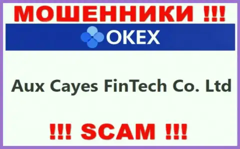 Aux Cayes FinTech Co. Ltd - это организация, управляющая internet-жуликами ОКекс Ком