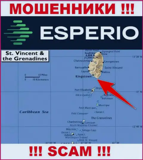 Оффшорные internet-мошенники Esperio скрываются тут - Kingstown, St. Vincent and the Grenadines