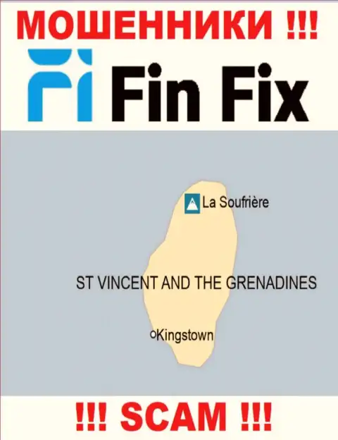 FinFix расположились на территории St. Vincent and the Grenadines и свободно отжимают вложения