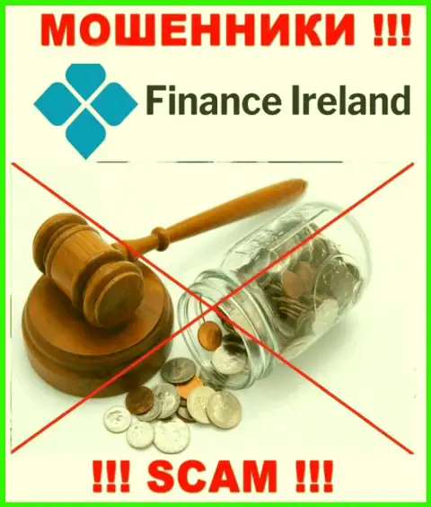 По той причине, что у Finance Ireland нет регулятора, работа указанных интернет мошенников нелегальна