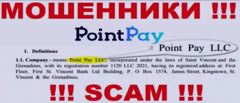 Point Pay LLC - это контора, управляющая разводилами Point Pay