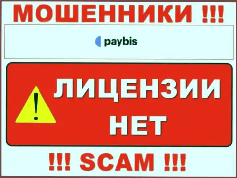 Инфы о лицензионном документе PayBis Com у них на официальном веб-сервисе не представлено - это РАЗВОДИЛОВО !