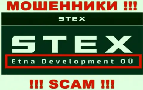 На веб-портале Стекс сказано, что Etna Development OÜ - это их юр лицо, однако это не обозначает, что они добропорядочны