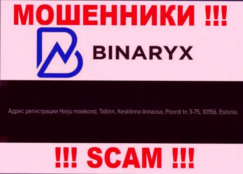 Не ведитесь на то, что Binaryx Com находятся по тому адресу, который опубликовали на своем сайте