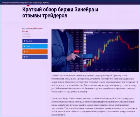 О компании Zineera Com имеется информационный материал на веб-сервисе gosrf ru