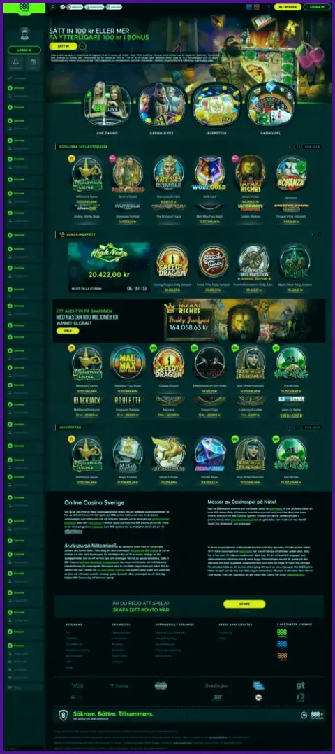 Ложь на страничках веб-сервиса мошенников 888 Casino