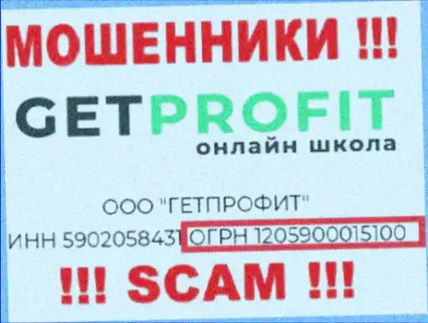 Get Profit мошенники всемирной internet сети !!! Их номер регистрации: 1205900015100