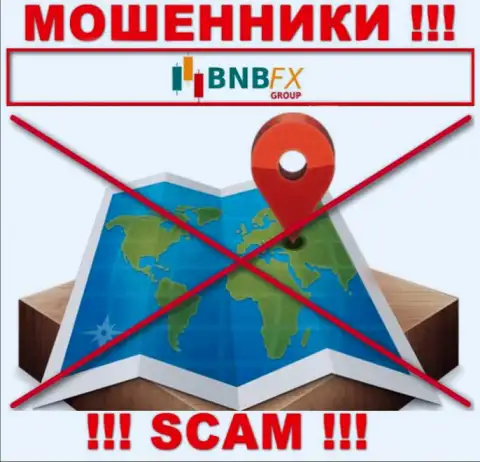 На сайте BNB FX напрочь отсутствует информация касательно юрисдикции указанной конторы