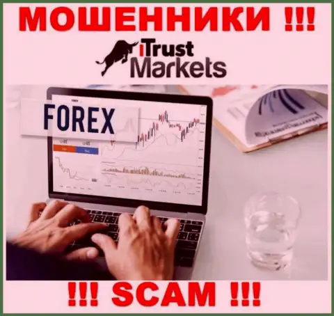 Весьма рискованно совместно сотрудничать с мошенниками Trust Markets, вид деятельности которых Forex