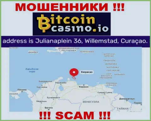 Будьте крайне внимательны - организация Bitcoin Casino спряталась в оффшорной зоне по адресу Julianaplein 36, Willemstad, Curacao и обувает доверчивых людей