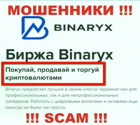 Осторожнее ! Binaryx - это явно internet мошенники !!! Их работа противоправна