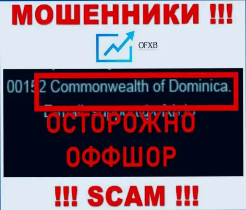 OFXB Io намеренно скрываются в оффшоре на территории Доминика, интернет мошенники