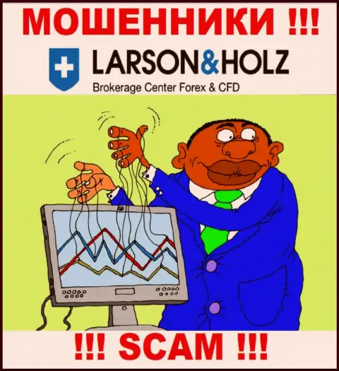 Прибыль с дилинговой конторой LarsonHolz Biz Вы не заработаете  - не поведитесь на дополнительное вливание денежных активов