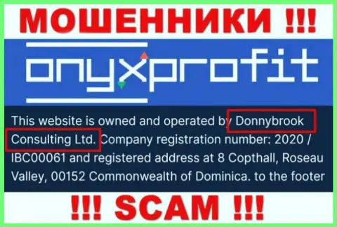 Юридическое лицо компании Donnybrook Consulting Ltd - это Donnybrook Consulting Ltd, инфа взята с официального сайта