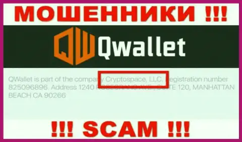 На официальном сайте Q Wallet говорится, что этой компанией руководит Cryptospace LLC