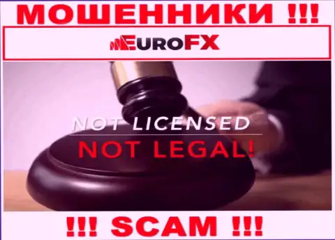 Инфы о номере лицензии Euro FX Trade у них на официальном сайте не размещено - это РАЗВОД !!!