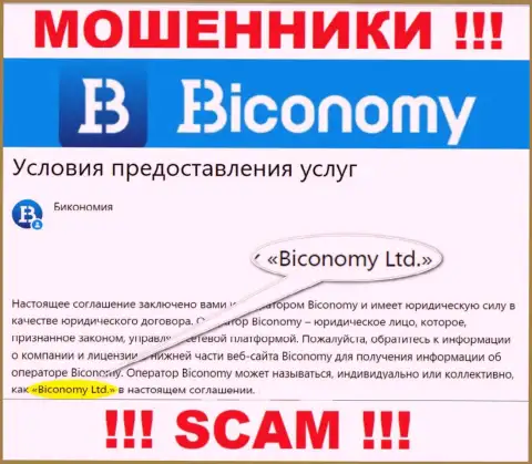 Юр лицо, владеющее internet обманщиками Бикономи Ком - это Biconomy Ltd