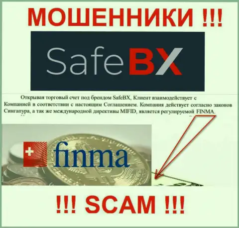 SafeBX и их регулятор: FINMA - это МОШЕННИКИ !!!