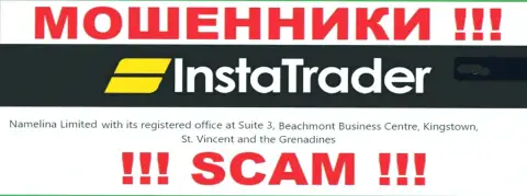 Будьте осторожны - компания InstaTrader Net засела в офшоре по адресу Suite 3, ​Beachmont Business Centre, Kingstown, St. Vincent and the Grenadines и оставляет без денег клиентов